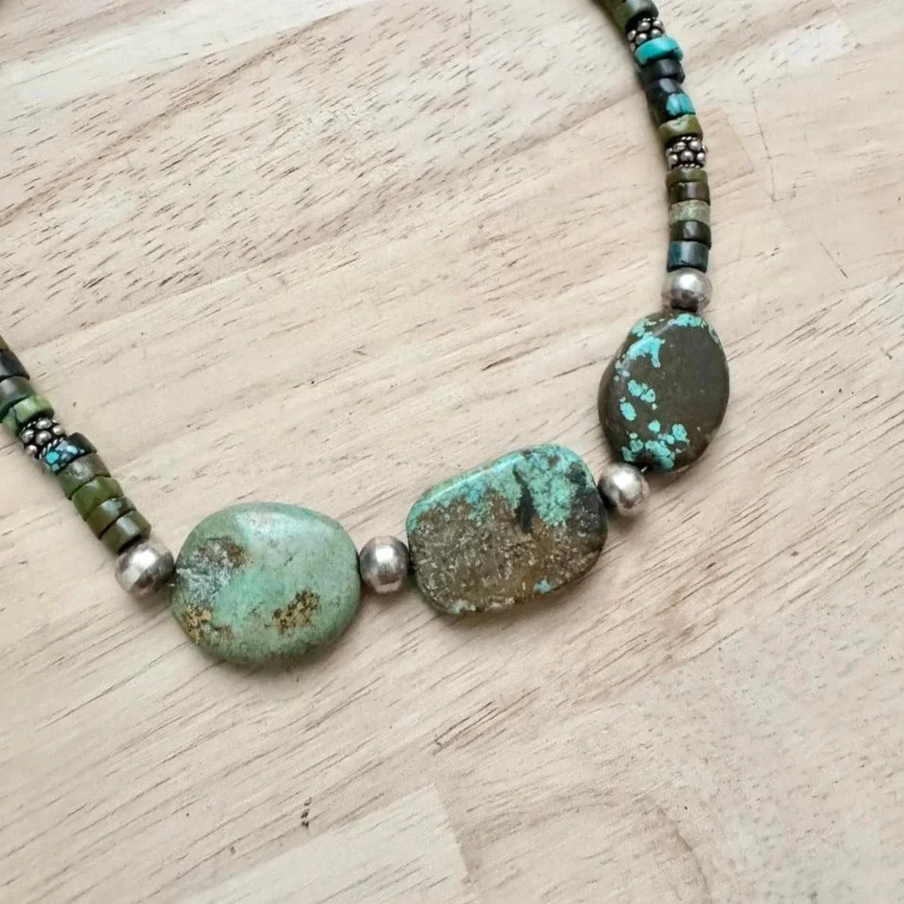 Turquoise Necklace - Heishi Style Beads‎